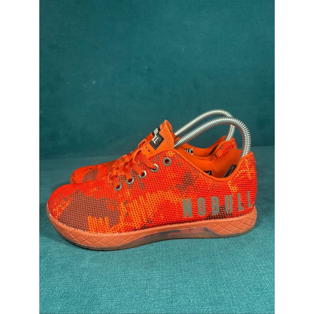 NOBULL SuperFabric Trainer Orange Camo Men’s 6.5 / Women’s 8 Training Shoes